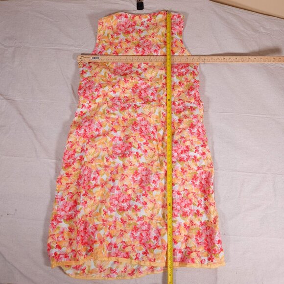 J JILL Love Linen Collection Linen Floral Sleeveless Dress FOR SIZE SEE PHOTOS - Picture 3 of 16
